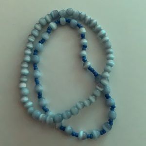 Blue Beaded Bracelets